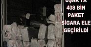 Uşak'ta kaçak sigara operasyonu